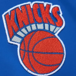 Apparel Mitchell & Ness Jackets & Outerwear-Lightweight Satin Bomber Vintage Logo New York Knicks