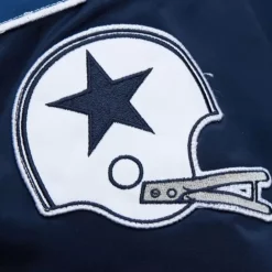 Apparel Mitchell & Ness Jackets & Outerwear-Lightweight Satin Bomber Vintage Logo Dallas Cowboys