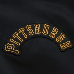 Apparel Mitchell & Ness Jackets & Outerwear-Lightweight Satin Bomber Vintage Logo Pittsburgh Pirates