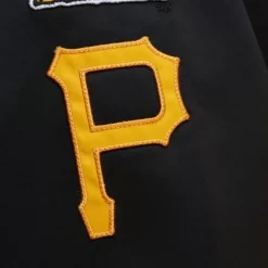 Apparel Mitchell & Ness Jackets & Outerwear-Lightweight Satin Bomber Vintage Logo Pittsburgh Pirates