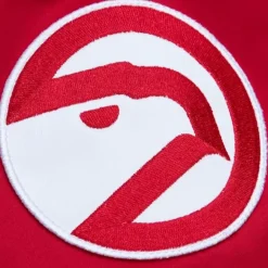 Apparel Mitchell & Ness Jackets & Outerwear-Lightweight Satin Bomber Vintage Logo Atlanta Hawks