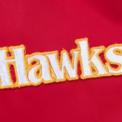 Apparel Mitchell & Ness Jackets & Outerwear-Lightweight Satin Bomber Vintage Logo Atlanta Hawks