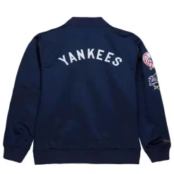 Apparel Mitchell & Ness Jackets & Outerwear-Lightweight Satin Bomber Vintage Logo New York Yankees
