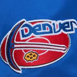 Apparel Mitchell & Ness Jackets & Outerwear-Lightweight Satin Bomber Vintage Logo Denver Nuggets
