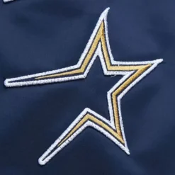 Apparel Mitchell & Ness Jackets & Outerwear-Lightweight Satin Bomber Vintage Logo Houston Astros