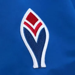 Apparel Mitchell & Ness Jackets & Outerwear-Lightweight Satin Bomber Vintage Logo Atlanta Braves