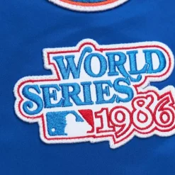 Apparel Mitchell & Ness Jackets & Outerwear-Lightweight Satin Bomber Vintage Logo New York Mets