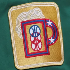 Apparel Mitchell & Ness Jackets & Outerwear-Lightweight Satin Bomber Vintage Logo Milwaukee Bucks