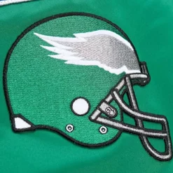 Apparel Mitchell & Ness Jackets & Outerwear-Lightweight Satin Bomber Vintage Logo Philadelphia Eagles