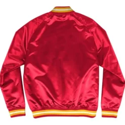 Apparel Mitchell & Ness Jackets & Outerwear-Lightweight Satin Jacket Houston Rockets