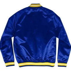 Apparel Mitchell & Ness Jackets & Outerwear-Lightweight Satin Jacket Golden State Warriors