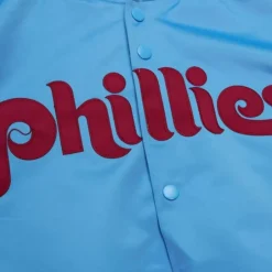 Apparel Mitchell & Ness Jackets & Outerwear-Lightweight Satin Jacket Philadelphia Phillies