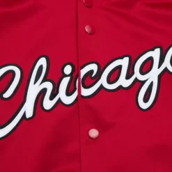 Apparel Mitchell & Ness Jackets & Outerwear-Lightweight Satin Jacket Chicago Bulls