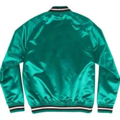 Apparel Mitchell & Ness Jackets & Outerwear-Lightweight Satin Jacket Boston Celtics
