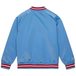 Apparel Mitchell & Ness Jackets & Outerwear-Lightweight Satin Jacket Houston Oilers