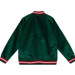 Apparel Mitchell & Ness Jackets & Outerwear-Lightweight Satin Jacket Minnesota Wild