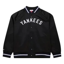 Apparel Mitchell & Ness Jackets & Outerwear-Lightweight Satin Jacket New York Yankees