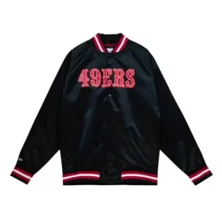 Apparel Mitchell & Ness Jackets & Outerwear-Lightweight Satin Jacket San Francisco 49Ers