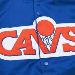 Apparel Mitchell & Ness Jackets & Outerwear-Lightweight Satin Jacket Cleveland Cavaliers
