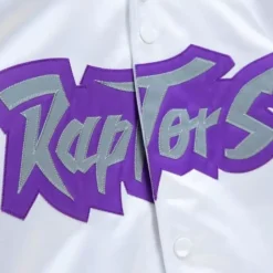 Apparel Mitchell & Ness Jackets & Outerwear-Lightweight Satin Jacket Toronto Raptors