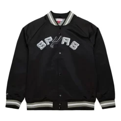 Apparel Mitchell & Ness Jackets & Outerwear-Lightweight Satin Jacket San Antonio Spurs