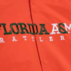 Apparel Mitchell & Ness Jackets & Outerwear-Lightweight Satin Jacket Florida A&M University