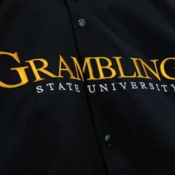 Apparel Mitchell & Ness Jackets & Outerwear-Lightweight Satin Jacket Grambling State University