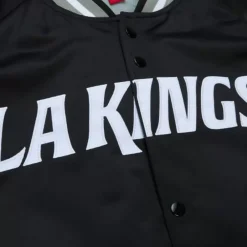 Apparel Mitchell & Ness Jackets & Outerwear-Lightweight Satin Jacket Current Logo Los Angeles Kings