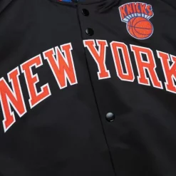 Apparel Mitchell & Ness Jackets & Outerwear-Lightweight Satin Jacket New York Knicks
