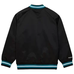 Apparel Mitchell & Ness Jackets & Outerwear-Lightweight Satin Jacket Current Logo San Jose Sharks