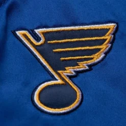 Apparel Mitchell & Ness Jackets & Outerwear-Lightweight Satin Jacket St. Louis Blues