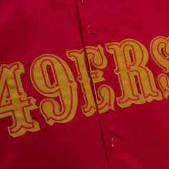 Apparel Mitchell & Ness Jackets & Outerwear-Lightweight Satin Jacket San Francisco 49Ers