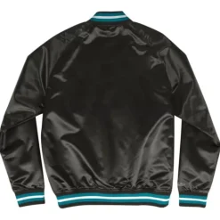 Apparel Mitchell & Ness Jackets & Outerwear-Lightweight Satin Jacket Charlotte Hornets