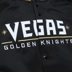 Apparel Mitchell & Ness Jackets & Outerwear-Lightweight Satin Jacket Current Logo Vegas Golden Knights