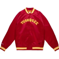 Apparel Mitchell & Ness Jackets & Outerwear-Lightweight Satin Jacket Tuskegee University