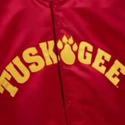 Apparel Mitchell & Ness Jackets & Outerwear-Lightweight Satin Jacket Tuskegee University