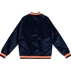 Apparel Mitchell & Ness Jackets & Outerwear-Lightweight Satin Jacket Edmonton Oilers