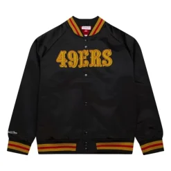 Apparel Mitchell & Ness Jackets & Outerwear-Lightweight Satin Jacket San Francisco 49Ers