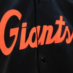Apparel Mitchell & Ness Jackets & Outerwear-Lightweight Satin Jacket San Francisco Giants