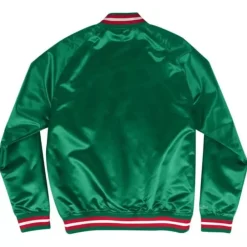 Apparel Mitchell & Ness Jackets & Outerwear-Lightweight Satin Jacket Milwaukee Bucks