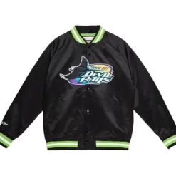 Apparel Mitchell & Ness Jackets & Outerwear-Lightweight Satin Jacket Tampa Bay Rays