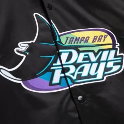 Apparel Mitchell & Ness Jackets & Outerwear-Lightweight Satin Jacket Tampa Bay Rays