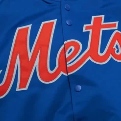 Apparel Mitchell & Ness Jackets & Outerwear-Lightweight Satin Jacket New York Mets