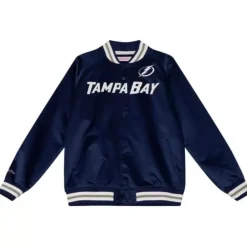 Apparel Mitchell & Ness Jackets & Outerwear-Lightweight Satin Jacket Tampa Bay Lightning
