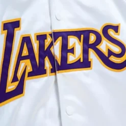 Apparel Mitchell & Ness Jackets & Outerwear-Lightweight Satin Jacket Los Angeles Lakers
