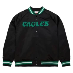 Apparel Mitchell & Ness Jackets & Outerwear-Lightweight Satin Jacket Philadelphia Eagles