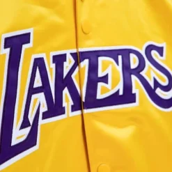 Apparel Mitchell & Ness Jackets & Outerwear-Lightweight Satin Jacket Los Angeles Lakers
