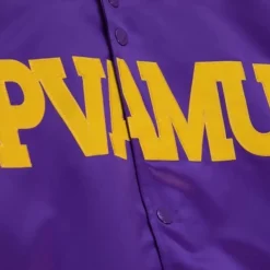 Apparel Mitchell & Ness Jackets & Outerwear-Lightweight Satin Jacket Prairie View A&M University