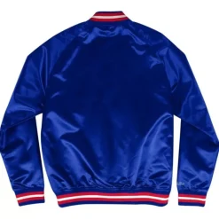 Apparel Mitchell & Ness Jackets & Outerwear-Lighweight Satin Jacket Atlanta Braves