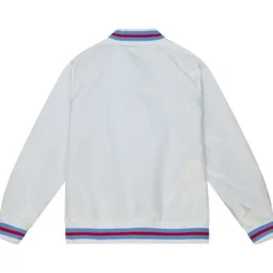 Apparel Mitchell & Ness Jackets & Outerwear-Lighweight Satin Jacket Houston Oilers